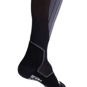 Dissent GFX Compression Hybrid DLX-Wool Sock Medium Black Grey Ski Sock